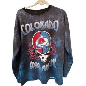 Colorado Avalanche Grateful Dead Long Sleeve Mens Large Ltd. Edition ‘24/25 Seas